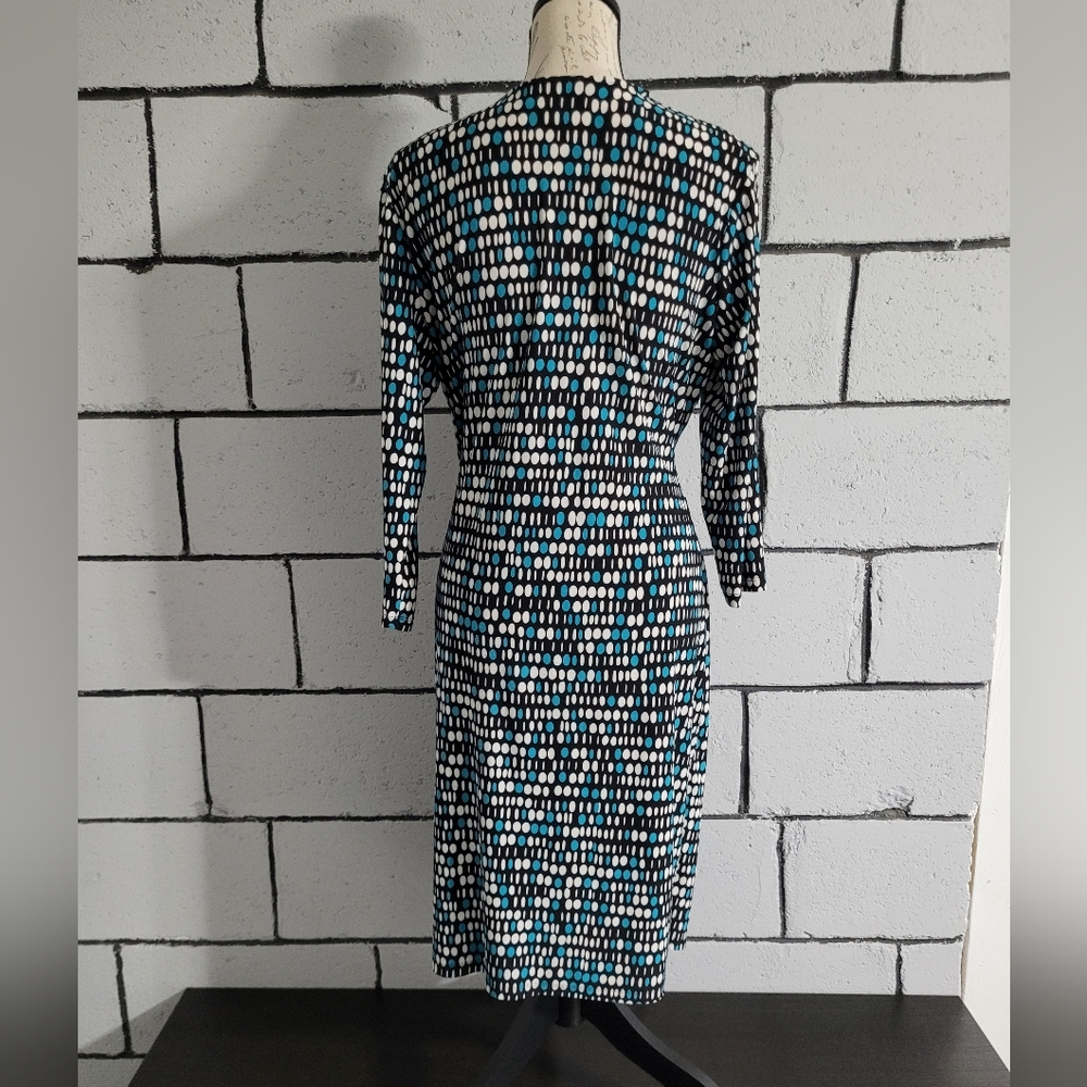 BUNDLE SALE! Evan Picone Polka Dot Wrap Dress Sz 14 - Picture 4 of 7